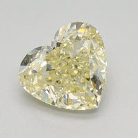Dazzling Of 0.91 CT Heart Shape Fancy Yellow Color VS1 Clarity Moissanite Diamond For Wedding Ring