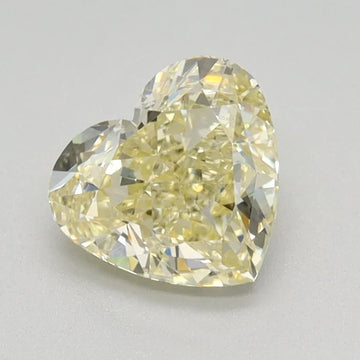 Dazzling Of 0.91 CT Heart Shape Fancy Yellow Color VS1 Clarity Moissanite Diamond For Wedding Ring