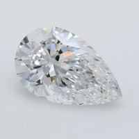 Classic 5.05 CT Pear Shape D Color VVS1 Clarity Lab Grown Diamond For Warm Dusk