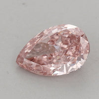 Great 0.75 CT Pear Shape Fancy Intense Pink Color VS2 Clarity Lab Grown Diamond For Late Bloom