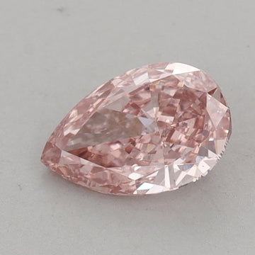 Great 0.75 CT Pear Shape Fancy Intense Pink Color VS2 Clarity Lab Grown Diamond For Late Bloom