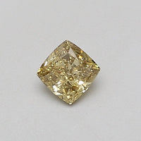 Fantastic 0.31 CT Cushion Shape Fancy Intense Grayish Yellow Color VS1 Clarity Lab Grown Diamond For Same Sky