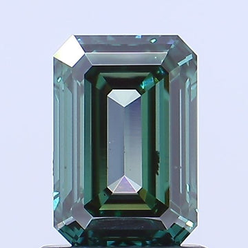Latest Emerald Shape Fancy Vivid Green Color 1.16 CT VS2 Clarity Moissanite Diamond For Engagement Ring
