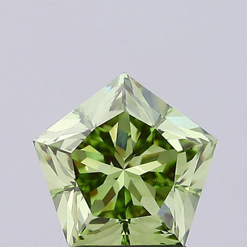 Shiny 2.20 CT Antique Shape Fancy Vivid Green Color VS1 Clarity Moissanite Diamond For Someone Special Ring