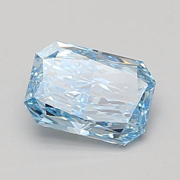 Sustainable One 0.97 CT Radiant Shape Fancy Vivid Blue Color VS1 Clarity Lab Grown Diamond For Soft Turns