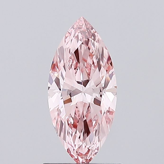 Fine 1.01 CT Marquise Shape Fancy Vivid Pink Color VS1 Clarity Moissanite Diamond For Custom Ring