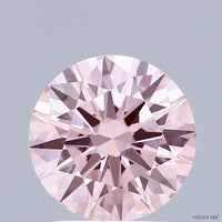 Elegant 2.05 CT Round Shape Fancy Vivid Pink Color VVS2 Clarity Moissanite Diamond For Gift Ring