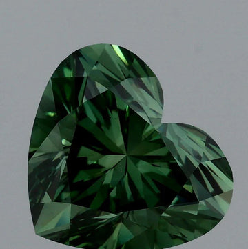 Stunning Of 3.02 CT Heart Shape Fancy Vivid Green Color VS2 Clarity Moissanite Diamond For Endless Ease