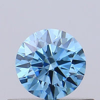 Premium choice 1.02 CT Round Shape Fancy Vivid Blue Color VS2 Clarity Lab Grown Diamond For Warm Dusk