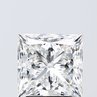 Custom Luxury 3.15 CT Princess Shape E Color VVS1 Clarity Lab Grown Diamond For Late July