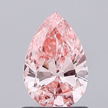 Sustainable 0.78 CT Pear Shape Fancy Vivid Pink Color VS2 Clarity Lab Grown Diamond For Sweet Wait