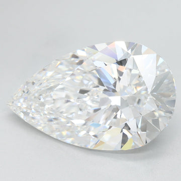Classic 5.19 CT Pear Shape D Color VVS1 Clarity Lab Grown Diamond For Warm Dusk