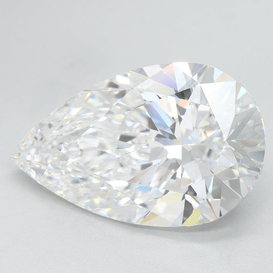 Classic 5.19 CT Pear Shape D Color VVS1 Clarity Lab Grown Diamond For Warm Dusk
