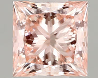 Shinny 0.32 CT Princess Shape Fancy Intense Pink Color VVS2 Clarity Lab Grown Diamond For True Lines