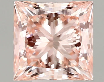 Shinny 0.32 CT Princess Shape Fancy Intense Pink Color VVS2 Clarity Lab Grown Diamond For True Lines