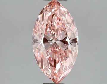 Elegant VS1 Clarity 1.11 CT Marquise Shape Fancy Vivid Pink Color Lab grown Diamond For Custom Ring