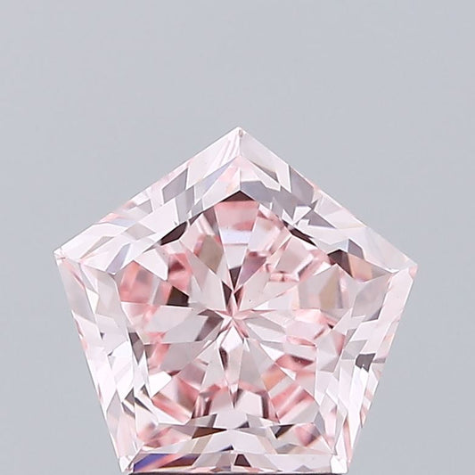 Trendy Fancy Intense Pink Color 3.06 CT Antique Shape VS1 Clarity Moissanite Diamond For Propose Ring