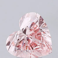 Dazzling Of 3.12 CT Heart Shape Fancy Vivid Pink Color VS2 Clarity Moissanite Diamond For One Tomorrow