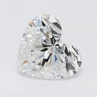 Perfect D Color VVS2 Clarity 1.01 CT Heart Shape Moissanite Diamond For Party Ring