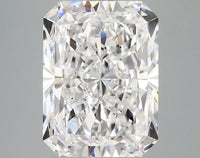 Bright 5.08 CT Radiant Shape D Color SI1 Clarity Lab grown Diamond For Early Sky