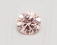 Custom 0.36 CT Round Shape Fancy Vivid Pink Color VVS1 Clarity Lab Grown Diamond For Calm Steps