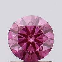 Bright 1.00 CT Round Shape Fancy Vivid Pink Color VS2 Clarity Moissanite Diamond For Special one Ring