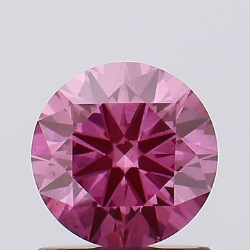 Bright 1.00 CT Round Shape Fancy Vivid Pink Color VS2 Clarity Moissanite Diamond For Special one Ring