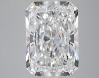 Classic 7.22 CT Radiant Shape E Color SI1 Clarity Lab grown Diamond For Light Remains
