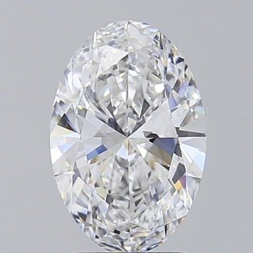 Bright 2.06 CT Oval Shape D Color VVS2 Clarity Lab grown Diamond For Special One