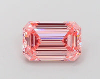 Bright Of 1.71 CT Emerald Shape Fancy Vivid Pink Color VS2 Clarity Lab Grown Diamond For That Touch