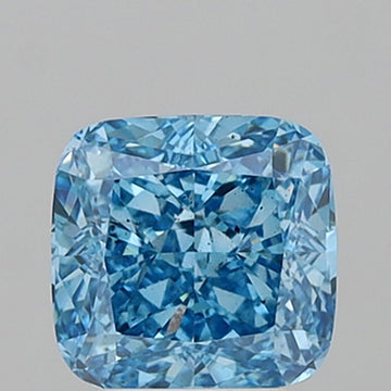 Timeless 3.53 CT Cushion Shape Fancy Vivid Blue Color SI1 Clarity Moissanite Diamond For Gift Ring