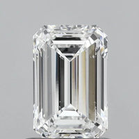 Unique 1.00 CT Emerald Shape D Color SI1 Clarity Moissanite Diamond For Cocktail Ring