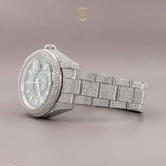 Full Iced Lab Diamond Watch Premium Luxury Timepiece Ivevar