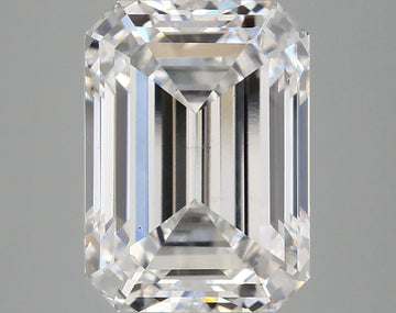 Stylish 5.03 CT Emerald Shape D Color VS1 Clarity Lab Grown Diamond For Her Smile