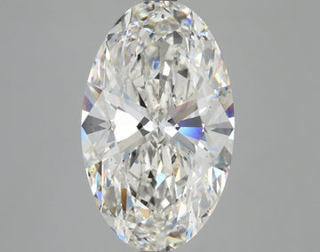 Bright 6.12 CT Oval Shape G Color SI1 Clarity Lab grown Diamond For Special One Ring