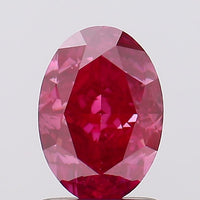 Bright Of 1.61 CT Oval Shape Fancy Deep Pink Color VS2 Clarity Lab Grown Diamond For Final Drift