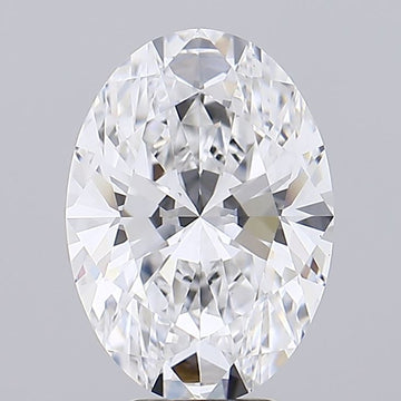 Bright 4.08 CT Oval Shape D Color VVS1 Clarity Lab grown Diamond For Late Night