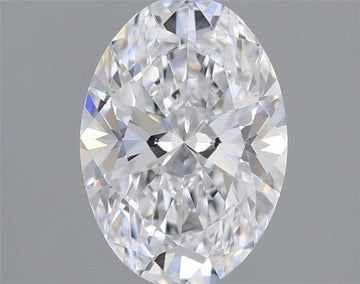 Bright 1.56 CT Oval Shape D Color VVS1 Clarity Lab grown Diamond For Birthday Ring