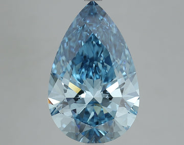 High Quality 5.33 CT Pear Shape Fancy Vivid Blue Color VS1 Clarity Lab grown Diamond For Surprise Ring