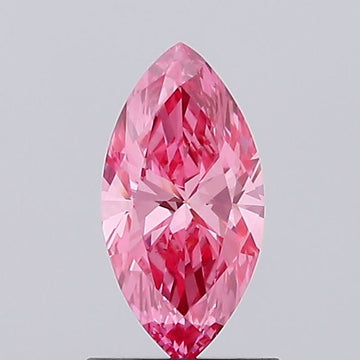 Bright Of 0.71 CT Marquise Shape Fancy Vivid Pink Color VS1 Clarity Lab Grown Diamond For Sound Time