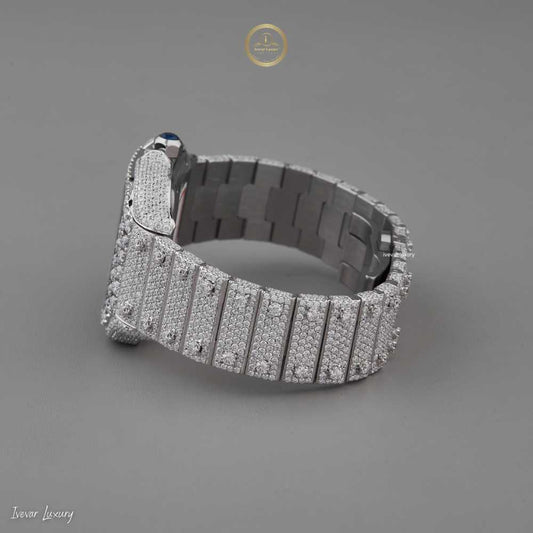 Sophistication in Every Sparkle Ivevar’s Fully Iced Out Lab Diamond Watch