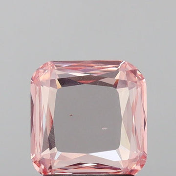 Stylish Rose Cut Shape Fancy Intense Pink Color 1.42 CT VS2 Clarity Moissanite Diamond For Engagement Ring