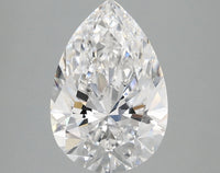 Custom Luxury 3.11 CT Pear Shape D Color VS1 Clarity Moissanite Diamond For Surprise Ring