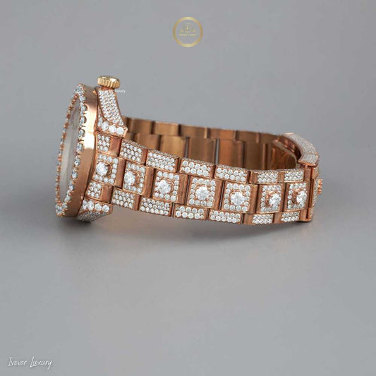 Full Iced Premium Luxury Lab-Grown Diamond Watch by Ivevar
