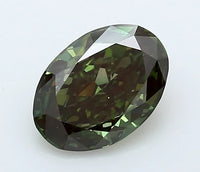 Minimalist Of 1.52 CT Oval Shape Fancy Deep Green Color VS2 Clarity Moissanite Diamond For She Knows