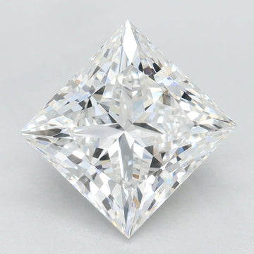 Surprise 3.17 CT Princess Shape E Color VVS1 Clarity Lab Grown Diamond For Warm Echo