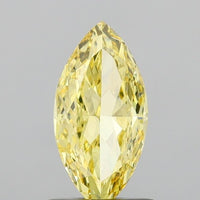 Premium Marquise Shape 1.00 CT Fancy Vivid Yellow Color VVS2 Clarity Lab grown Diamond For Special one Ring