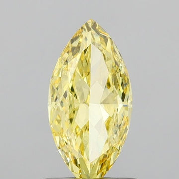 Premium Marquise Shape 1.00 CT Fancy Vivid Yellow Color VVS2 Clarity Lab grown Diamond For Special one Ring