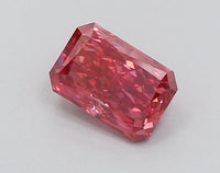 Custom Luxury Radiant Shape Fancy Vivid Pink Color 1.26 CT SI1 Clarity Moissanite Diamond For her Ring