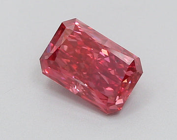 Custom Luxury Radiant Shape Fancy Vivid Pink Color 1.26 CT SI1 Clarity Moissanite Diamond For her Ring